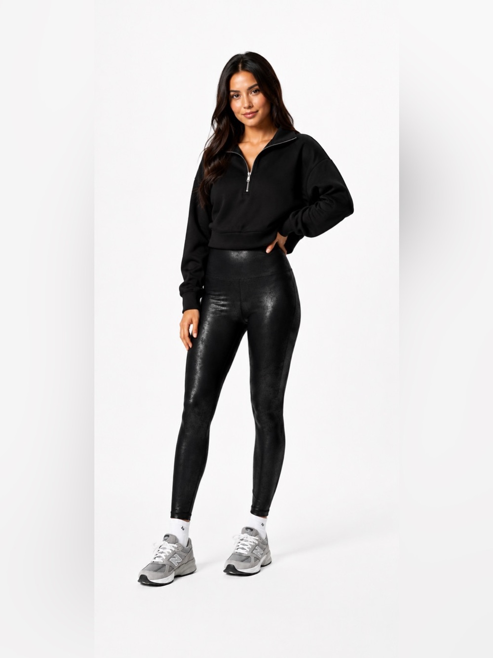 Carbon38 Leatherette High Rise Legging